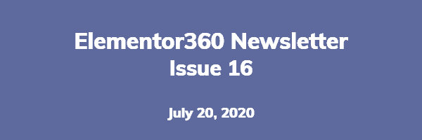 Elementor 360 Newsletter 16