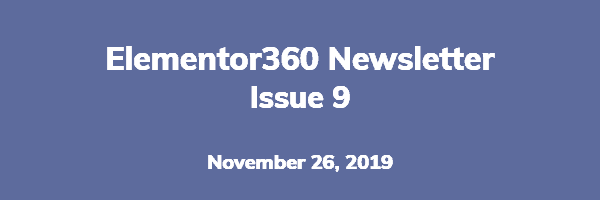 elementor360 newsletter issue 9