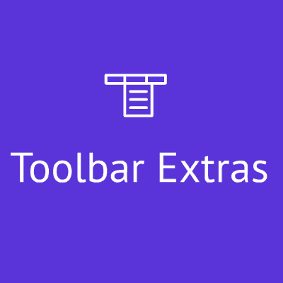 toolbar extras for elementor